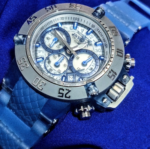 Invicta Subaqua Chrono Cool Blue Chrono Unisex Watch 42mm
